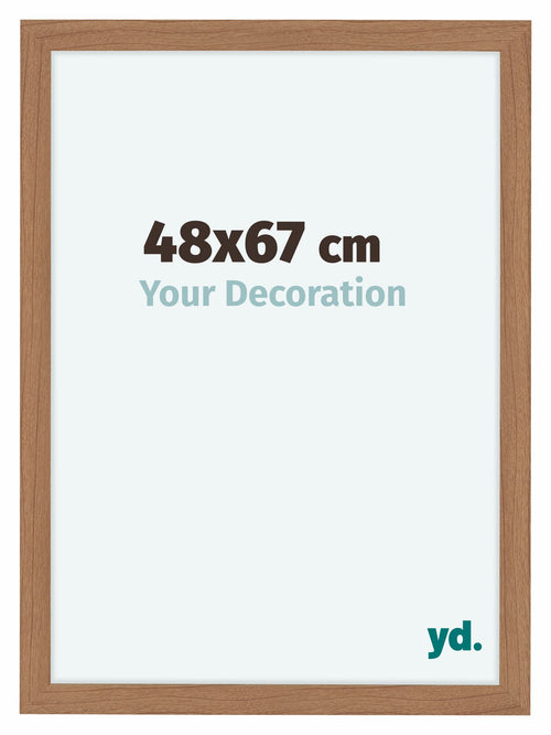 Como MDF Photo Frame 48x67cm Walnut Light Front Size | Yourdecoration.co.uk