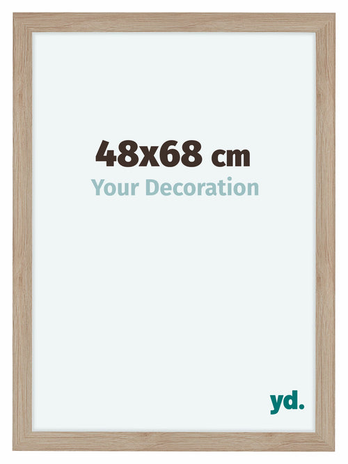 Como MDF Photo Frame 48x68cm Oak Light Front Size | Yourdecoration.co.uk