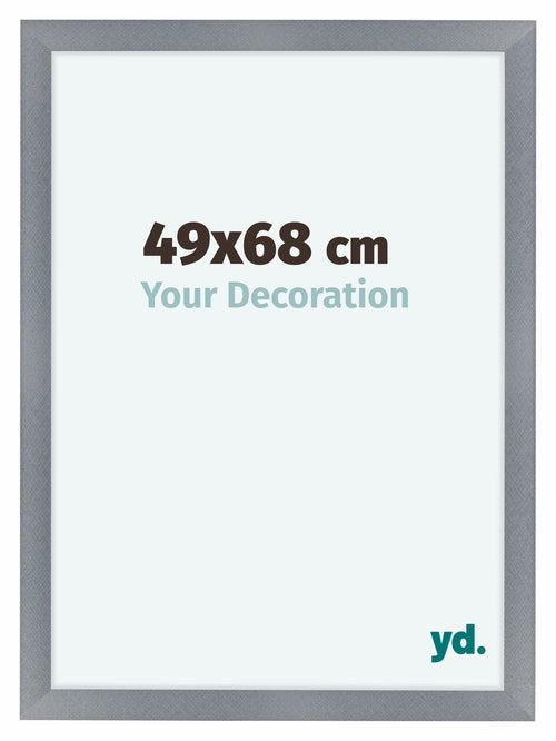 Como MDF Photo Frame 49x68cm Aluminum Brushed Front Size | Yourdecoration.co.uk