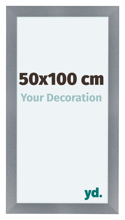 Como MDF Photo Frame 50x100cm Aluminium Brushed Front Size | Yourdecoration.co.uk