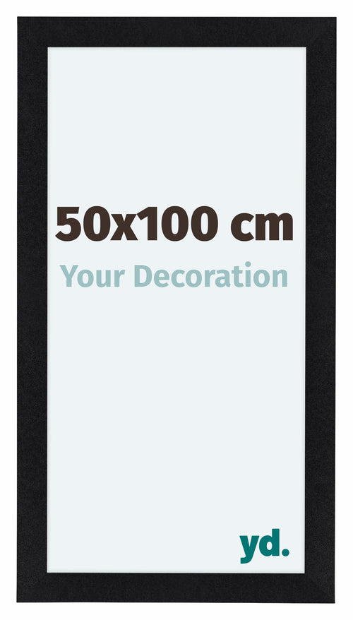 Como MDF Photo Frame 50x100cm Black Matte Front Size | Yourdecoration.co.uk