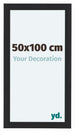 Como MDF Photo Frame 50x100cm Black Woodgrain Front Size | Yourdecoration.co.uk