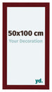 Como MDF Photo Frame 50x100cm Wine Red Swept Front Size | Yourdecoration.co.uk