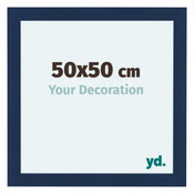 Como MDF Photo Frame 50x50cm Dark Blue Swept Front Size | Yourdecoration.co.uk