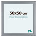 Como MDF Photo Frame 50x50cm Silver Matte Front Size | Yourdecoration.co.uk