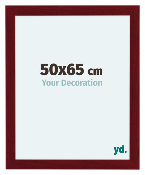 Como MDF Photo Frame 50x65cm Wine Red Swept Front Size | Yourdecoration.co.uk