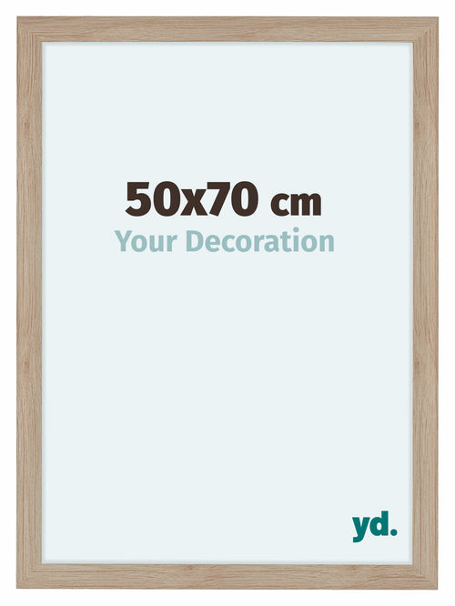 Como MDF Photo Frame 50x70cm Oak Light Front Size | Yourdecoration.co.uk