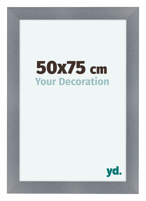 Como MDF Photo Frame 50x75cm Aluminium Brushed Front Size | Yourdecoration.co.uk