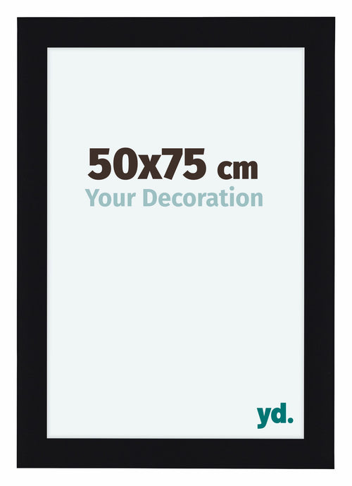 Como MDF Photo Frame 50x75cm Black High Gloss Front Size | Yourdecoration.co.uk