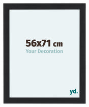 Como MDF Photo Frame 56x71cm Black Woodgrain Front Size | Yourdecoration.co.uk