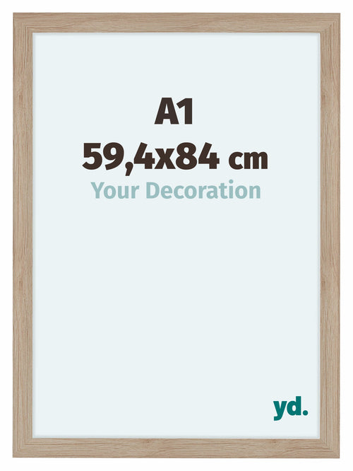 Como MDF Photo Frame 59 4x84cm A1 Oak Light Front Size | Yourdecoration.co.uk