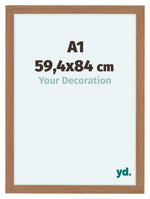 Como MDF Photo Frame 59 4x84cm A1 Walnut Light Front Size | Yourdecoration.co.uk