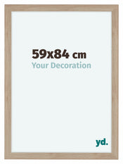 Como MDF Photo Frame 59x84cm Oak Light Front Size | Yourdecoration.co.uk