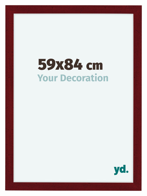 Como MDF Photo Frame 59x84cm Wine Red Swept Front Size | Yourdecoration.co.uk