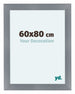 Como MDF Photo Frame 60x80cm Aluminium Brushed Front Size | Yourdecoration.co.uk