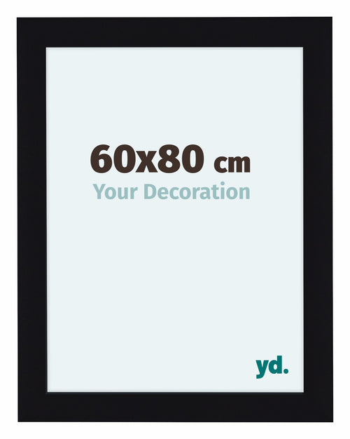 Como MDF Photo Frame 60x80cm Black High Gloss Front Size | Yourdecoration.co.uk