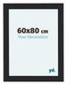 Como MDF Photo Frame 60x80cm Black Woodgrain Front Size | Yourdecoration.co.uk