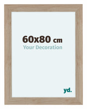 Como MDF Photo Frame 60x80cm Oak Light Front Size | Yourdecoration.co.uk