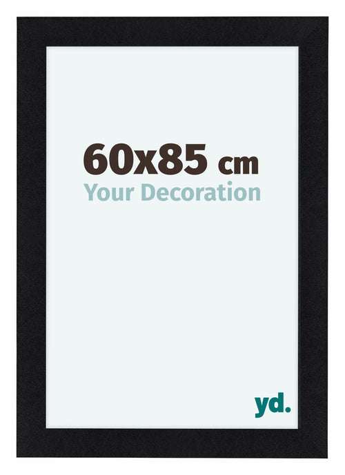 Como MDF Photo Frame 60x85cm Black Matte Front Size | Yourdecoration.co.uk