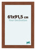 Como MDF Photo Frame 61x91 5cm Walnut Front Size | Yourdecoration.co.uk