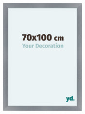 Como MDF Photo Frame 70x100cm Aluminium Brushed Front Size | Yourdecoration.co.uk