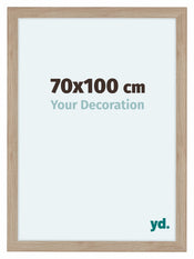 Como MDF Photo Frame 70x100cm Oak Light Front Size | Yourdecoration.co.uk