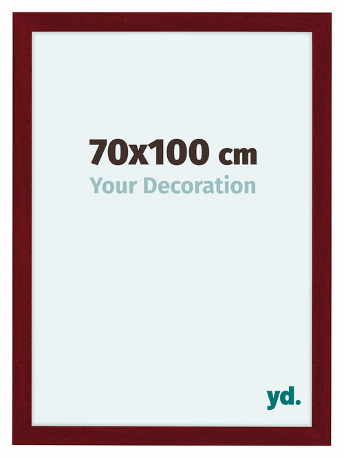 Como MDF Photo Frame 70x100cm Wine Red Swept Front Size | Yourdecoration.co.uk