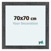 Como MDF Photo Frame 70x70cm Gray Swept Front Size | Yourdecoration.co.uk