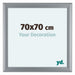 Como MDF Photo Frame 70x70cm Silver Matte Front Size | Yourdecoration.co.uk