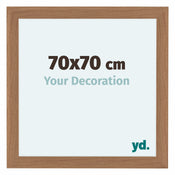 Como MDF Photo Frame 70x70cm Walnut Light Front Size | Yourdecoration.co.uk