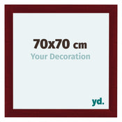 Como MDF Photo Frame 70x70cm Wine Red Swept Front Size | Yourdecoration.co.uk