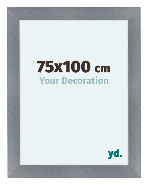 Como MDF Photo Frame 75x100cm Aluminium Brushed Front Size | Yourdecoration.co.uk