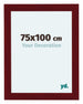 Como MDF Photo Frame 75x100cm Wine Red Swept Front Size | Yourdecoration.co.uk