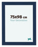 Como MDF Photo Frame 75x98cm Dark Blue Swept Front Size | Yourdecoration.co.uk