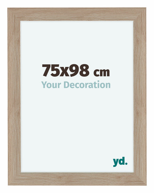 Como MDF Photo Frame 75x98cm Oak Light Front Size | Yourdecoration.co.uk