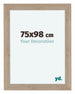 Como MDF Photo Frame 75x98cm Oak Light Front Size | Yourdecoration.co.uk