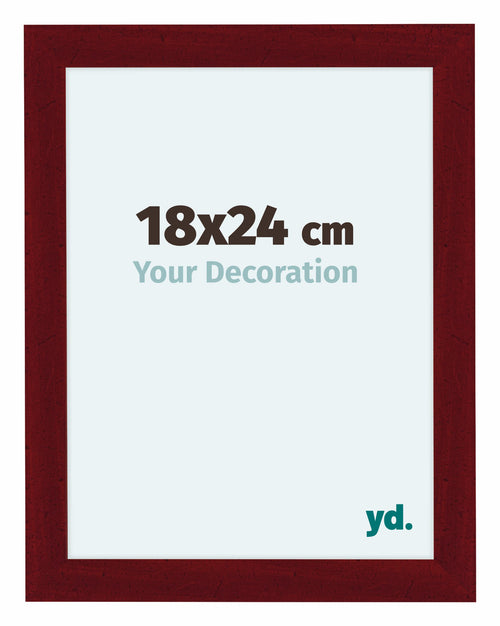 Como MDF Photo Frame 75x98cm Wine Red Swept Front Size | Yourdecoration.co.uk