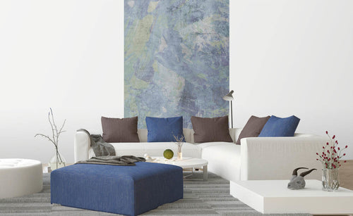 Dimex Blue Painting Abstract Wall Mural 150x250cm 2 Panels Ambiance | Yourdecoration.co.uk