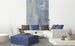 Dimex Blue Painting Abstract Wall Mural 150x250cm 2 Panels Ambiance | Yourdecoration.co.uk