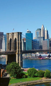 Dimex Brooklyn Bridge 1 Wall Mural 150x250cm 2 Panels | Yourdecoration.co.uk