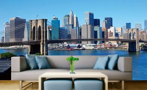 Dimex Brooklyn Bridge 1 Wall Mural 375x250cm 5 Panels Ambiance | Yourdecoration.co.uk