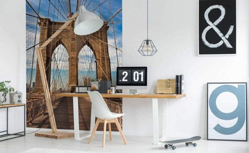 Dimex Brooklyn Bridge Wall Mural 150x250cm 2 Panels Ambiance | Yourdecoration.co.uk