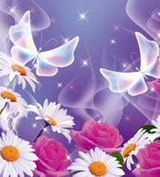 Dimex Butterfly Wall Mural 225x250cm 3 Panels | Yourdecoration.co.uk