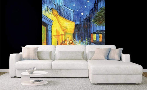 Dimex Cafe Terrace Wall Mural 225x250cm 3 Panels Ambiance | Yourdecoration.co.uk