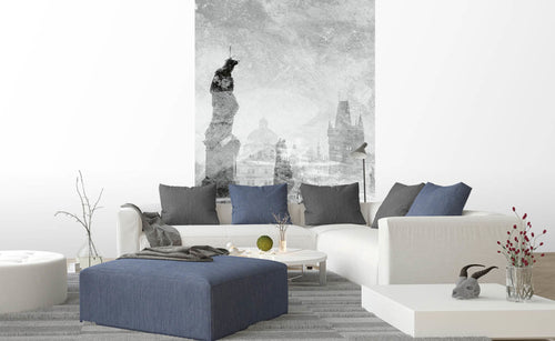 Dimex Charles Bridge Abstract II Wall Mural 150x250cm 2 Panels Ambiance | Yourdecoration.co.uk