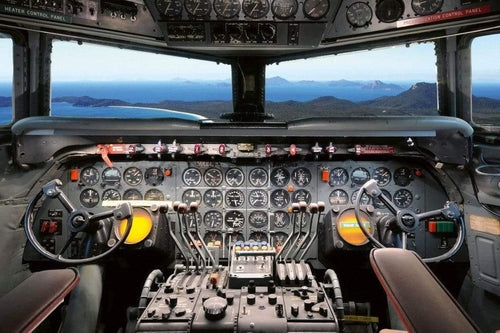 Dimex Cockpit View Wall Mural 375x250cm 5 Panels | Yourdecoration.co.uk