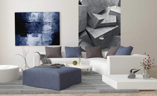 Dimex Concrete Cubes Wall Mural 150x250cm 2 Panels Ambiance | Yourdecoration.co.uk