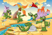 Dimex Crocodiles Wall Mural 375x250cm 5 Panels | Yourdecoration.co.uk