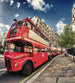 Dimex Double Decker Bus Wall Mural 225x250cm 3 Panels | Yourdecoration.co.uk