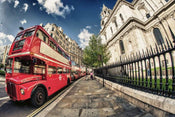 Dimex Double Decker Bus Wall Mural 375x250cm 5 Panels | Yourdecoration.co.uk